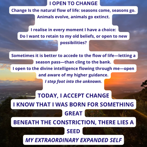 I OPEN TO CHANGE